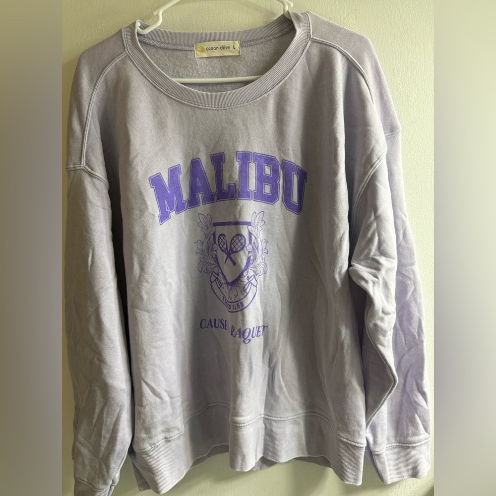 Ocean Drive Lavender Sweatshirt